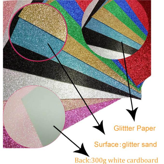 Fancy Embossed Lavender Glitter Paper Craft Wrapping Solid Glitter Paper Roll