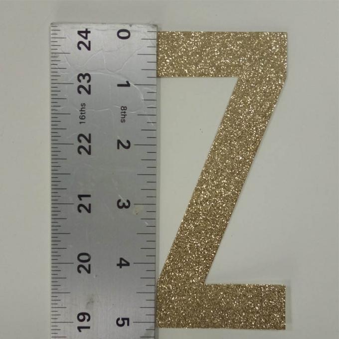 Letters Z Die Cut Large Glitter Foam Letters 300gsm Glitter Paper For Card Making