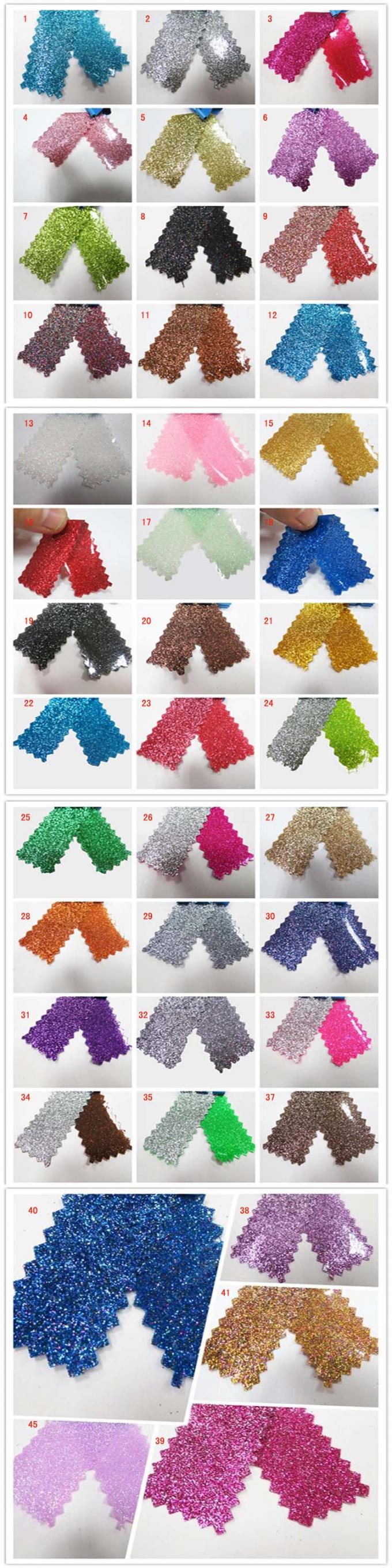 Chunky Customized Colorful Glitter Pvc Fabric Soft Handfeeling For TV Background Wall