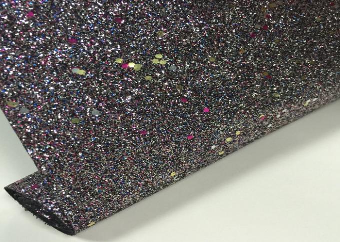 Shoes making material PU glitter artificial factory price synthetic leather
