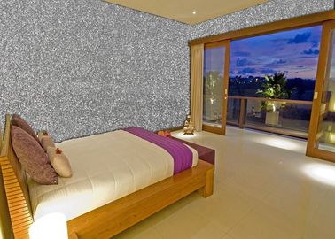China Pu Fine Glitter Fabric Bedroom Glitter Wallpaper For Walls 54&quot; Width supplier