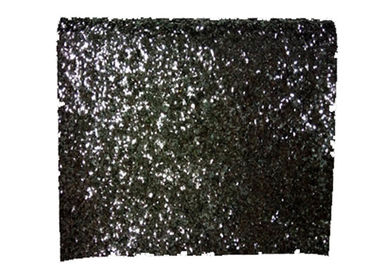 China Synthetic Leather Pu Shiny Glitter Fabric , Black Sparkle Glitter Fabric supplier