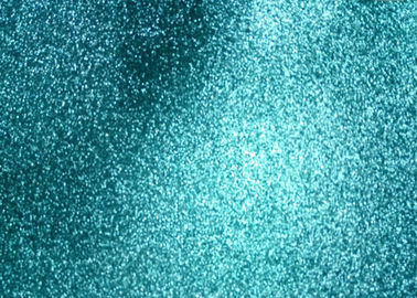 China Blue Thick Glitter Fabric , Glossy Shoe Fine Glitter Fabric 138cm Width supplier