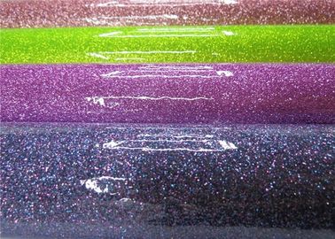 China Chunky Customized Colorful Glitter Pvc Fabric Soft Handfeeling For TV Background Wall supplier