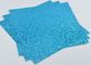 Light Blue Sparkle Glitter Paper , Wall Decor Color Custom Glitter Paper supplier