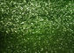 Light Green Frosted Chunky Glitter Fabric 0.55mm Thickness For Shoes And Wallpaper supplier