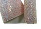 Elastic Fabric Backing Silver Glitter Fabric Soft And Sparkle Material supplier