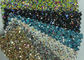 Diamond Chunky Glitter Sparkle Fabric , Decorative Glitter Wall Fabric supplier