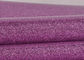 Purple Wedding Card Chunky Glitter Fabric , Shining Surface Fine Glitter Fabric supplier