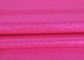 Durable Synthetic Leather Glitter Pvc Fabric Rose Red Color For Making Bags supplier