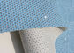 Light Blue Beautiful Perforated Leather Fabric Waterproof Leather Material Fabric supplier