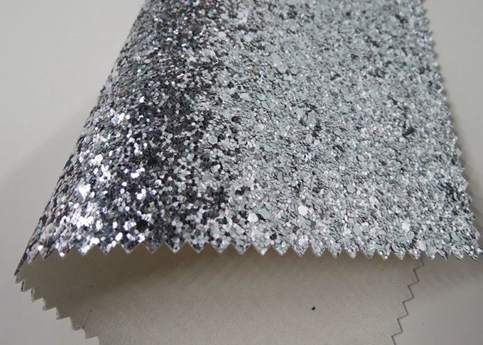 Pu Cloth Backing Real Glitter Wallpaper , Modern Textured Sparkle Wallpaper