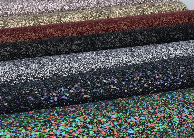 Beautiful Design Chunky Glitter Sequin Fabric For Making Bag Shoe Clothing Wall Materials