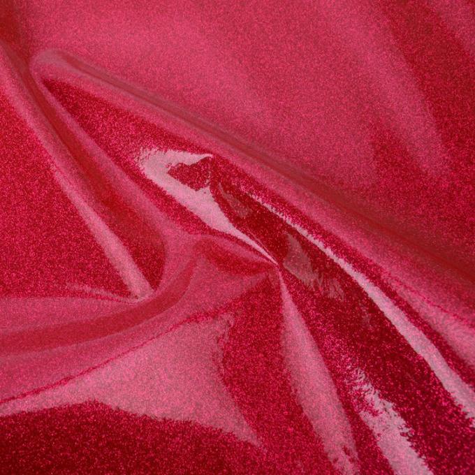 Cosmetic Bag Material Glitter Pvc Fabric / Glitter Pvc Film For Making Bags
