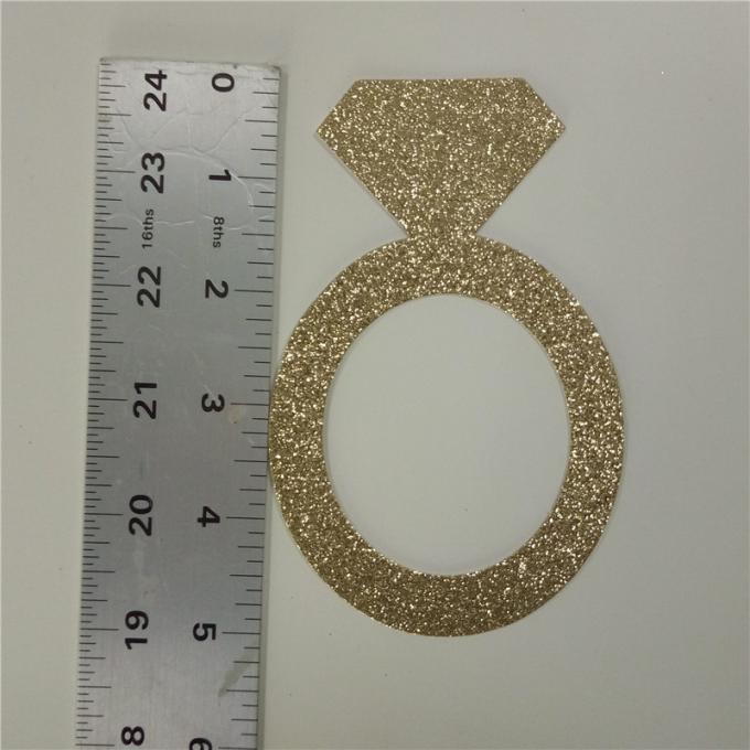 300gsm Glitter Glitter Paper Letters 5" Tall Gold Glitter Paper Ring