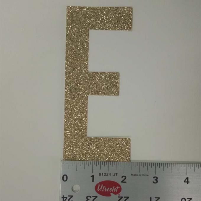 Customized Handmade Glitter Cardstock Letters Upper Case Letters E