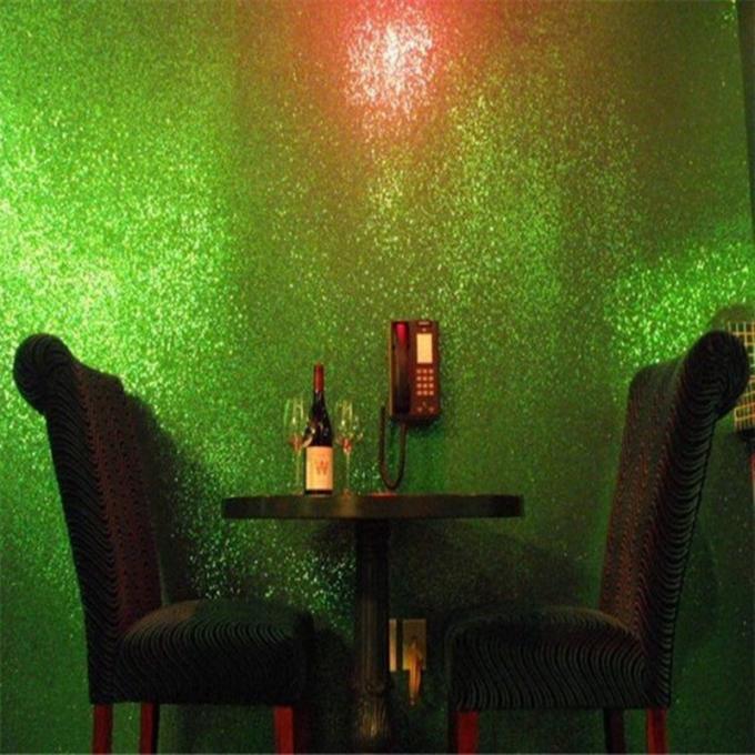 Light Green Glitter Wallpaper For Bedroom , Craft 3d Glitter Wallpaper