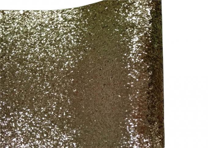 Champagne Gold Shimmering Glitter Material Wallpaper Roll Fabric For Wedding House