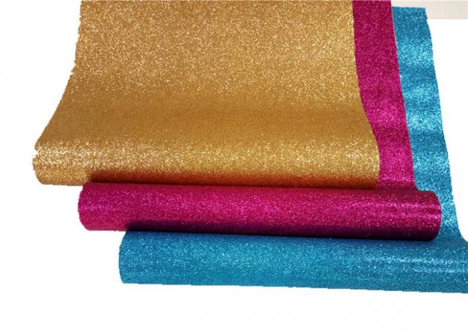 Shiny Glitter Fabric Wallpaper , Bed Room Textured Glitter Wallpaper