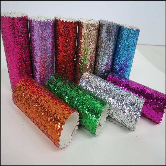 Custom Design Grade 3 PU Glitter Fabric 0.7mm For Making Hair Accessories