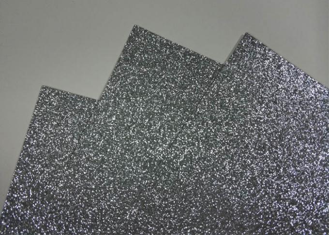 Silver Water Activated Self Adhesive Glitter Paper 12 " * 12 " With Jumbo Rolls