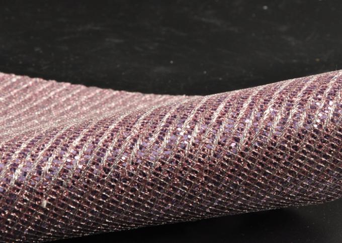 Sheer Polyester Tulle Glitter Mesh Fabric Multicolor Popular For Shoes