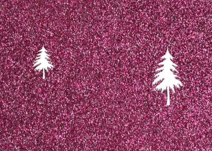 1.38m PVC Shinning Pink Glitter Pvc Fabric Leather With Cloth Bottom