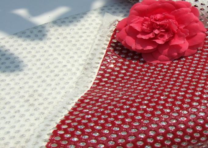 Good Handfeeling Perforated Leather Material Fabric Customized Color