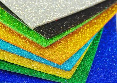China Colorful Craft Glitter EVA Foam Sheet Thin EVA Paper For Kids DIY Cutting supplier