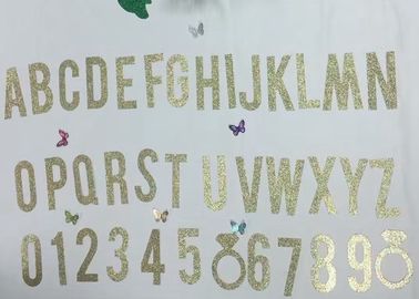 China 300gsm Letters 5&quot; Tall Gold Glitter Paper Letters For Party Decoration supplier