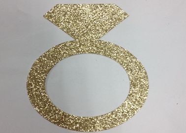 China 300gsm Glitter Glitter Paper Letters 5&quot; Tall Gold Glitter Paper Ring supplier