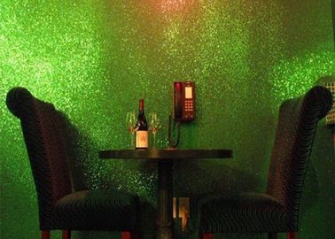 China Light Green Glitter Wallpaper For Bedroom , Craft 3d Glitter Wallpaper supplier