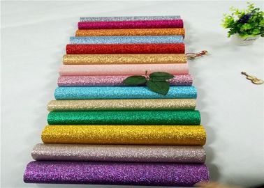 China 3D Chunky Glitter Leather PU Glitter Fabric For Upper Shoes In Roll supplier