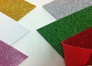 China Solid Color Adhesive Glitter EVA Foam Sheet High Density For Handcraft And Decoration supplier