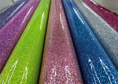 China Colorful Party Decoration Glitter Pvc Fabric 0.35mm Thickness For Sewing Bags supplier
