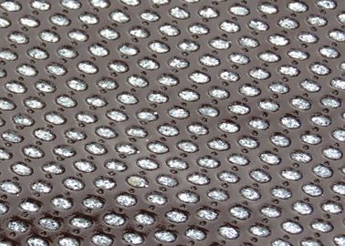 China 54&quot; Width Perforated Faux Leather Fabric , Perforated Vinyl Fabric For Making Phone Case supplier