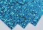 China Light Blue Sparkle Glitter Paper , Wall Decor Color Custom Glitter Paper exporter