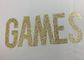300gsm Letters 5&quot; Tall Gold Glitter Paper Letters For Party Decoration supplier