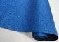 Nonwoven Fine Blue Sparkle Glitter Fabric , Real Shiny Glitter Fabric For Table Runner supplier