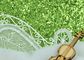 Light Green Glitter Wallpaper For Bedroom , Craft 3d Glitter Wallpaper supplier