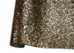 Champagne Gold Shimmering Glitter Material Wallpaper Roll Fabric For Wedding House supplier