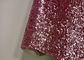 Pink Chunky Glitter Wall Fabric , Non - Woven Beautiful Glitter Fabric Sheets supplier