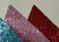 Chunky Leather Wallpaper Glitter Material Fabric PU Backing For Card Making supplier