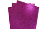Shiny Fushcia Self Adhesive Glitter Paper 1/128 Glitter Sand For Cutting Plotter supplier
