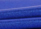 Blue Pvc Glitter Fabric With Cloth Bottom , Special Textile Leather Sparkle Glitter Fabric supplier