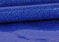 Blue Pvc Glitter Fabric With Cloth Bottom , Special Textile Leather Sparkle Glitter Fabric supplier