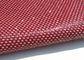 China Bright Red Perforated  Fabric , PU Mirror Leather Perforated Polyester Fabric exporter
