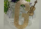 Die Cut Gold Decorative Glitter Paper Letters For Banner And Cake Topper supplier