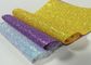 Chunky Glitter Leather Glitter Fabric For Making Bows Shoes Handbags And Wallpaper Party Decoration supplier