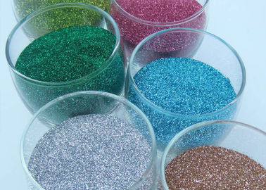 China Colorful Shinty Hexagon Glitter Powder Non - Toxic Top Grade For Dye Fabric factory